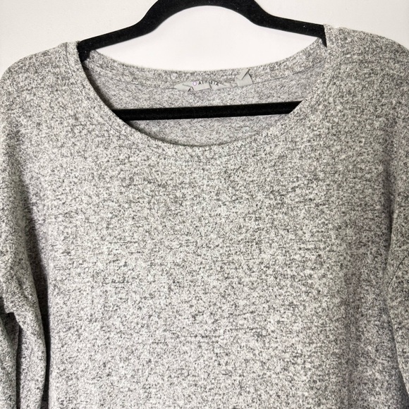 4/$25 Athleta Heather Gray Women's Crew Neck Sweater Small Soft Knitwear Casual - Picture 3 of 11